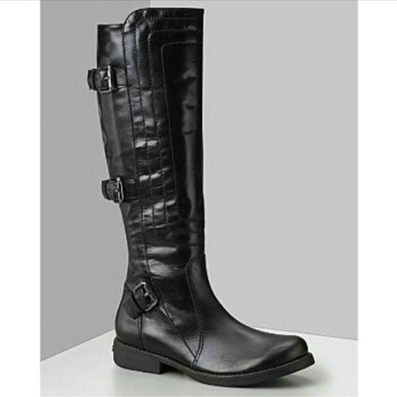 Juicy Couture Shoes - Juicy Couture Leather Moto Combat Riding Boot size 6.5